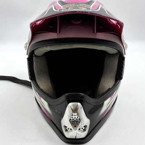 RXT A-627 Racer Edge G1 Motocross Helmet Pink XS Off-Road Gear with Dust Bag