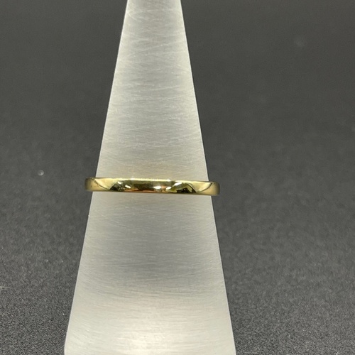 Ladies 18ct Yellow Gold Plain Wedding Band Ring