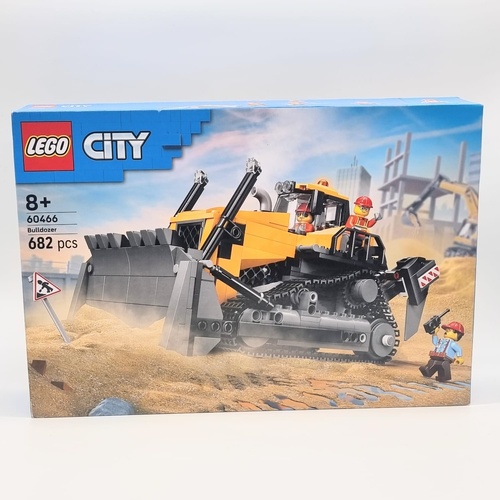 LEGO City Yellow Bulldozer Set 60466 682pcs Construction Toy Ages 8+