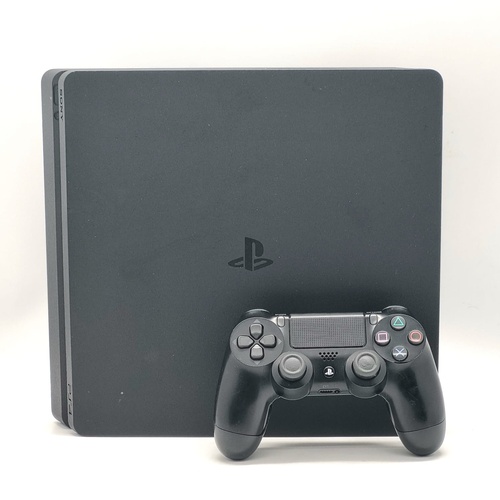 Sony PlayStation 4 PS4 Slim 500GB Console Black with Controller and Leads