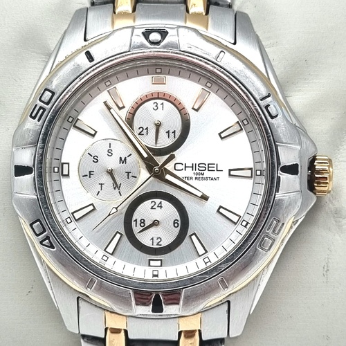 Chisel Mens Quartz Watch 5829100 Stainless Steel 100m Water Resistant