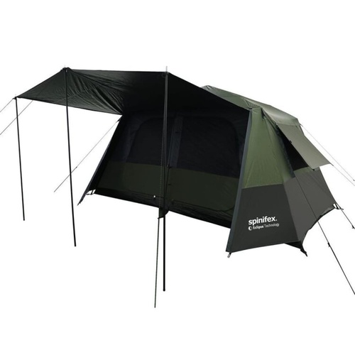 Spinifex Mawson Eclipse Technology Instant 8 Person Tent Dark Green and Black