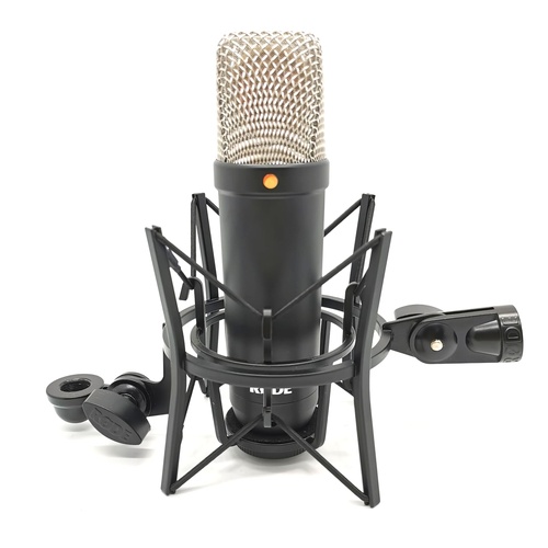 Rode Diaphragm Condenser Microphone with Pop Filter Cradle and Cable