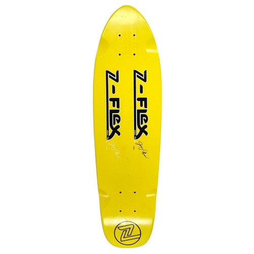 Z Flex Jimmy Plumer Model Yellow Skateboard Pro Model 7.75 Inch Deck