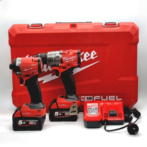 Milwaukee M18 ONEPP2A3502C ONE-KEY 2 Tool Combo Kit with 2x5.0Ah Batteries