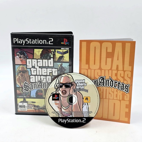 Grand Theft Auto San Andreas PlayStation 2 Game with Manual