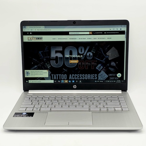 HP Laptop 14s-dk0087AU 14 Inch AMD AMD A4-9125 4GB RAM 128GB HDD Win10