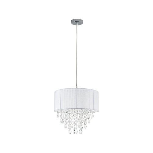 Lexi Lighting Delia White Chandelier LL002CH072W Crystal Pendant Light