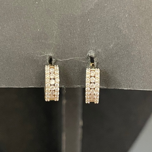 Ladies 9ct Yellow Gold Huggie Earrings