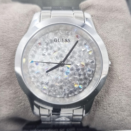 Guess GW0020L1 Ladies 42mm Silver Stainless Steel Crystal Dial Watch