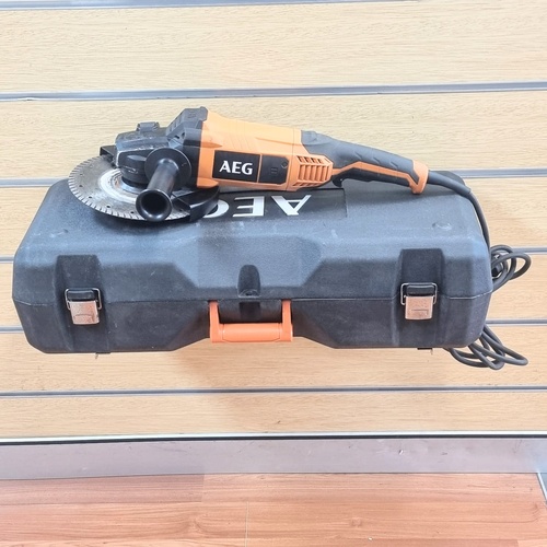 AEG WS22-230 2200W 230mm Corded Angle Grinder with Carry Case