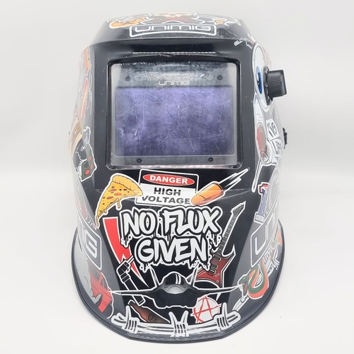 UNIMIG Chaos Auto Darkening Welding Helmet XA-1122E Shade 4/9-13 4 Arc Sensors