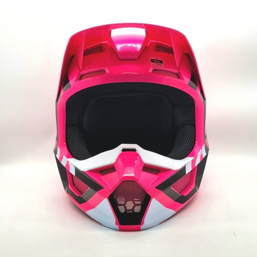 FOX V1 Lux Youth Motocross Helmet XS Pink Shield MIPS Dirt Bike Kids