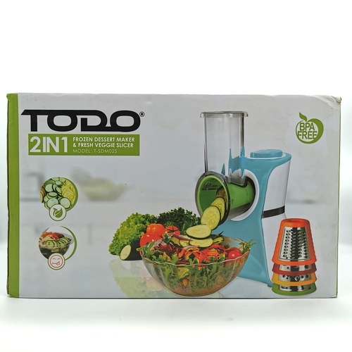 TODO 2 in 1 Frozen Fruit Dessert Maker and Electric Salad Chopper T-SDM02S