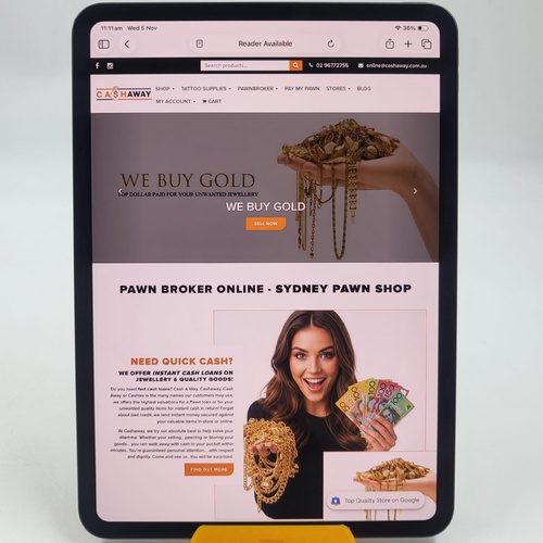 Apple iPad Pro M5 11 Inch 256GB WiFi and Cellular ME2N4X/A Space Black