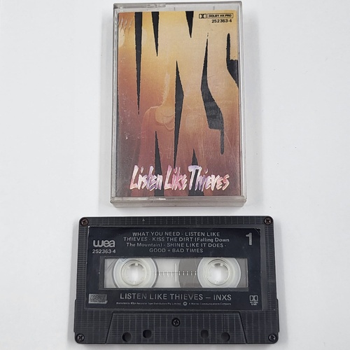 INXS Listen Like Thieves 1985 Cassette Tape Album Rock Pop Vintage