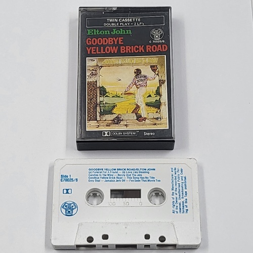Elton John Goodbye Yellow Brick Road Cassette Tape Classic Vintage Album