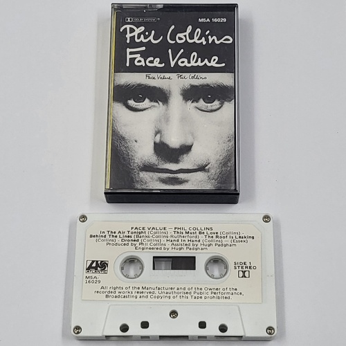 Phil Collins Face Value Cassette Tape Vintage Pop Rock Music Album
