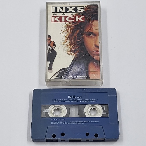INXS KICK 1987 Cassette Tape Album Original Rock Pop Retro Collectible