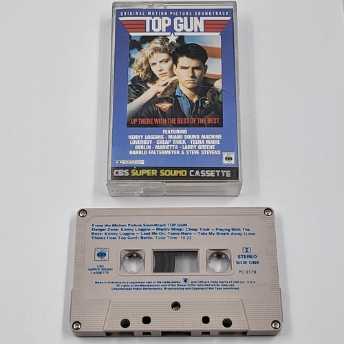 Top Gun 1986 Original Soundtrack Cassette Tape Vintage Movie Music