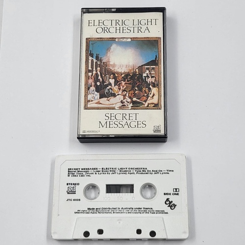 Electric Light Orchestra Secret Messages 1983 Cassette Tape Album