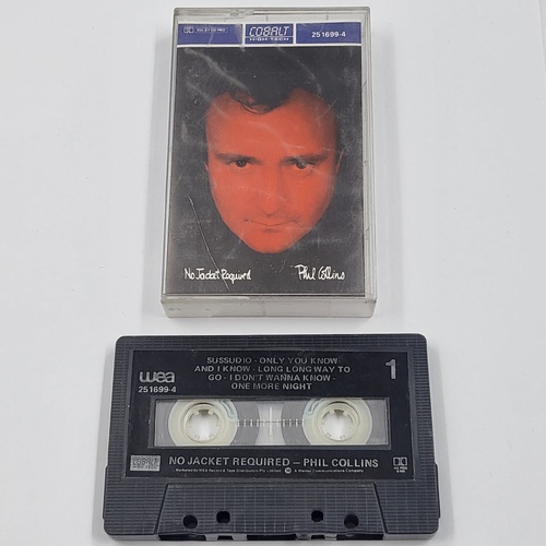 Phil Collins No Jacket Required 1985 Cassette Tape Pop Rock Album