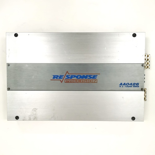 Response Precision AA0426 4x100W RMS 4-Channel Car Amplifier Powerful Amp