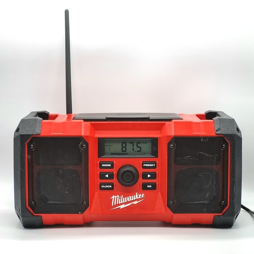 Milwaukee M18 JSR 18V Li-Ion Worksite Jobsite Radio Skin Only 30W 220-240V