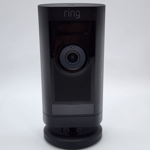 Ring Stick Up Cam Pro 5E72E9 Black Battery Powered Wi-Fi Security Camera