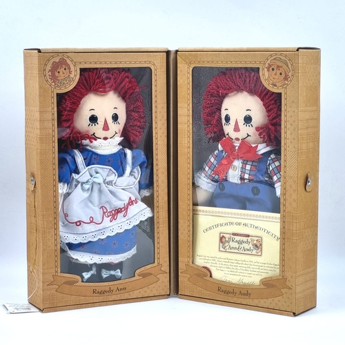 Russ 2009 Raggedy Ann and Andy Dolls with Certificate of Authenticity