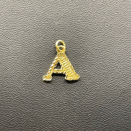 Ladies 18ct Yellow Gold Letter 'A' Pendant