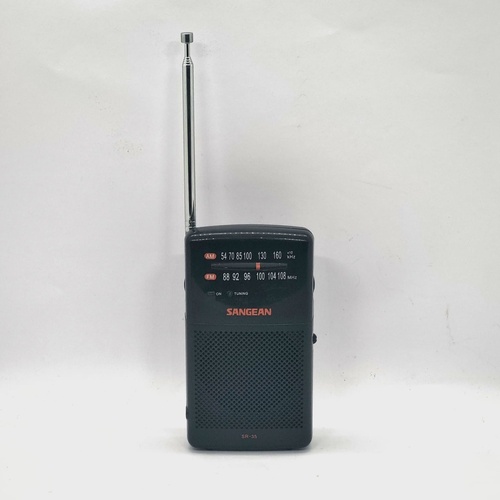 Sangean SR-35 Black AM/FM Handheld Portable Pocket Radio Telescopic Antenna