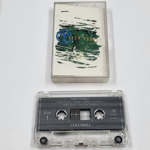 Deep Forest Cassette Tape 1992 Dance Pool Columbia Rare Dance and Electronica