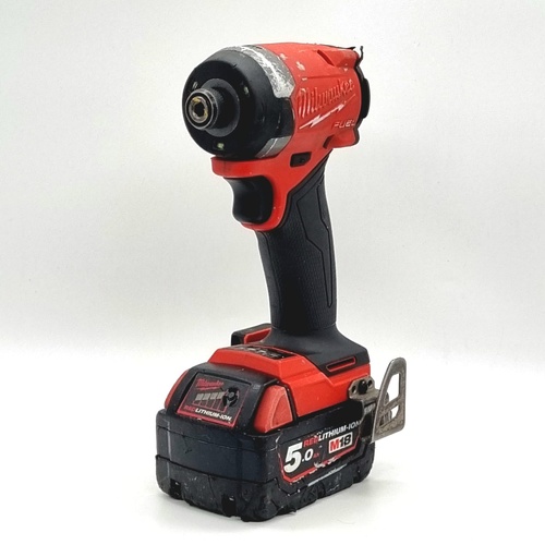 Milwaukee M18 FUEL 1/4 Inch Hex Cordless Impact Driver M18 FID3 5.0Ah Battery