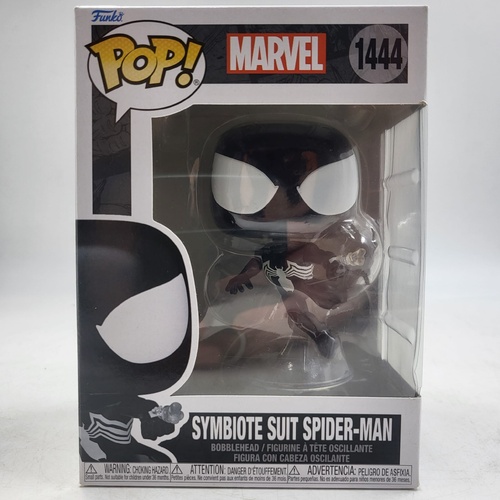 Marvel Funko Pop Symbiote Suit Spider-Man 1444 Vinyl Figure Bobblehead