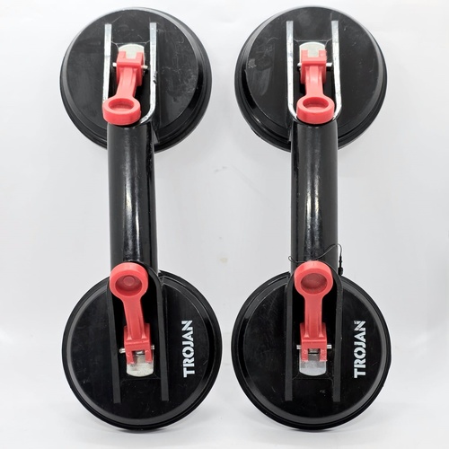 Trojan Double Cup Suction Holders Pair Model TJQ20732 Strong Grip Cups
