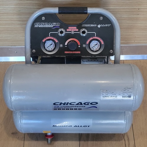 Chicago HUSH20 Alloy 20L Air Compressor 8Bar 0.58kW 1440RPM Quiet