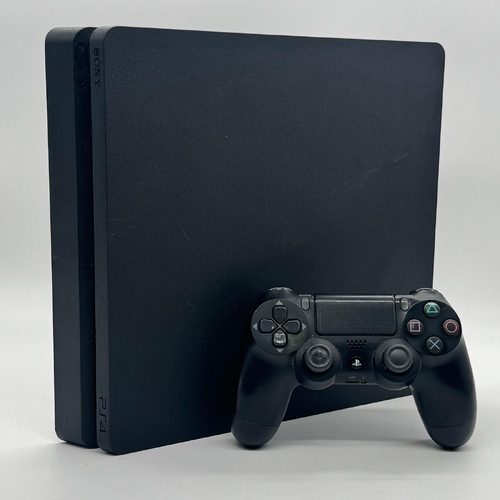 Sony PlayStation 4 Slim 1TB Console CUH-2202B Black with Controller and Leads