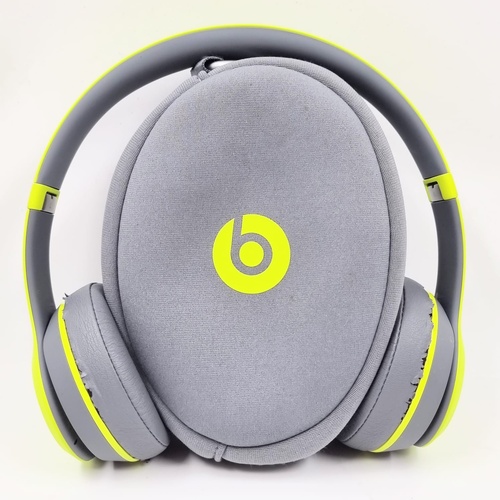 Beats by Dr. Dre Solo2 Wireless On-Ear Headphones Shock Yellow with Case