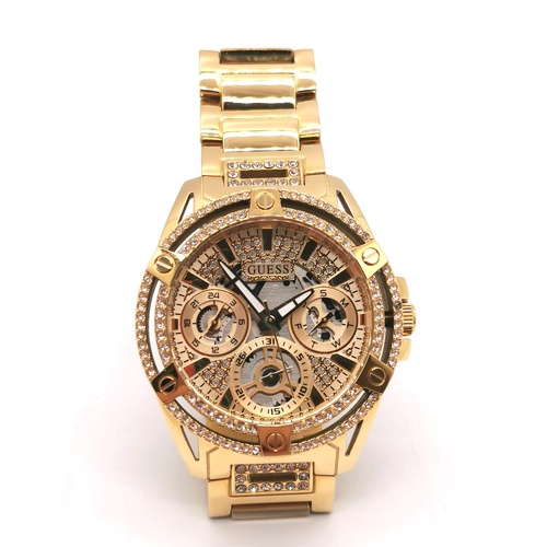 Guess GW0464L2 Ladies Gold Queen Crystal Multifunction Watch 40mm