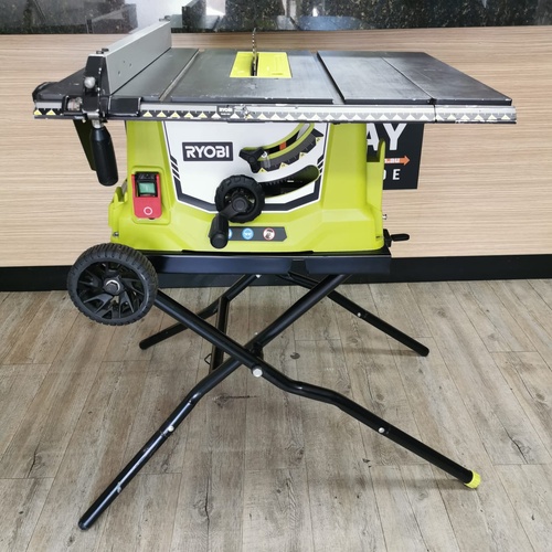 Ryobi RTS1825RG 1800W 254mm Table Saw with Side Guard Foldable Stand