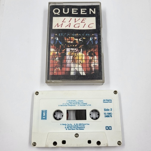 Queen Live Magic Cassette Tape Vintage 1986 Rare Rock Concert Tape