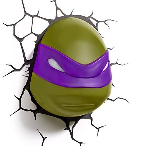 Nickelodeon TMNT Donatello 3D Deco Wall Mount Kids Safety Light