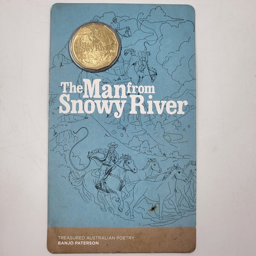 2020 Australia 50c Man from Snowy River UNC Royal Mint Carded Coin