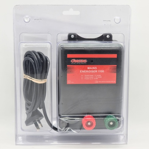O'Briens Electric Fence Mains Energiser 1100