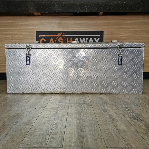 Aluminum Slant Tool Box 1200mm x 500mm x 500mm Lockable Ute Truck Storage