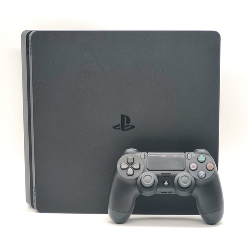 Sony PlayStation 4 Slim 500GB Gaming Console Black CUH-2102A with Controller