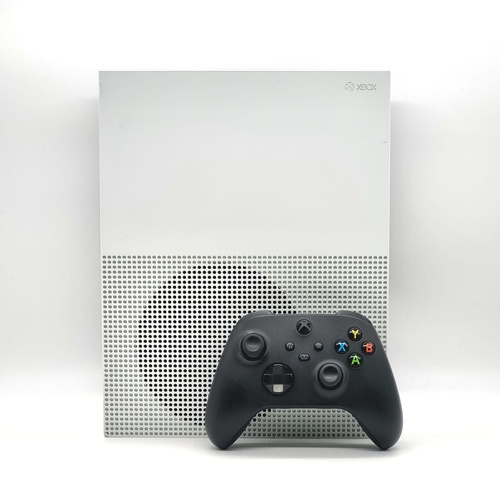 Microsoft Xbox One S 500GB Console 1681 White with Controller and Battery Pack