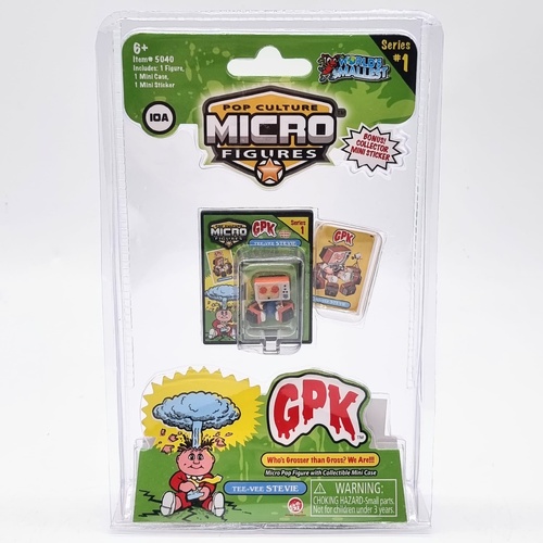 Super Impulse World's Smallest Garbage Pail Kids Tee-Vee Stevie Micro Figure