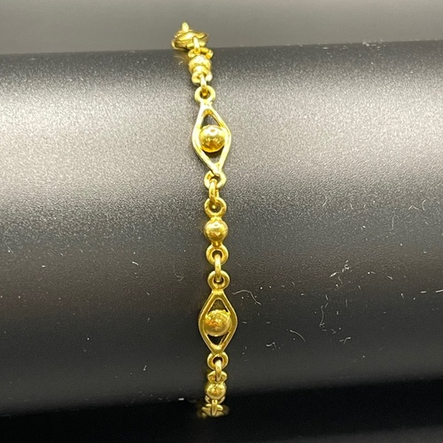 Ladies 24ct Yellow Gold Fancy Link Bracelet